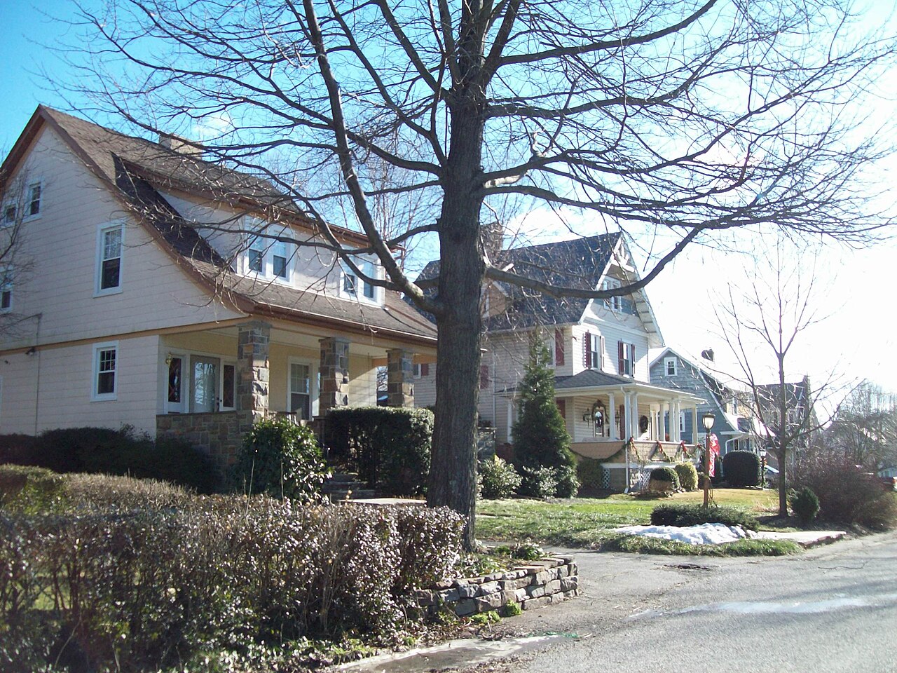 Historic single-family homes in the Old Catonsville Historic District